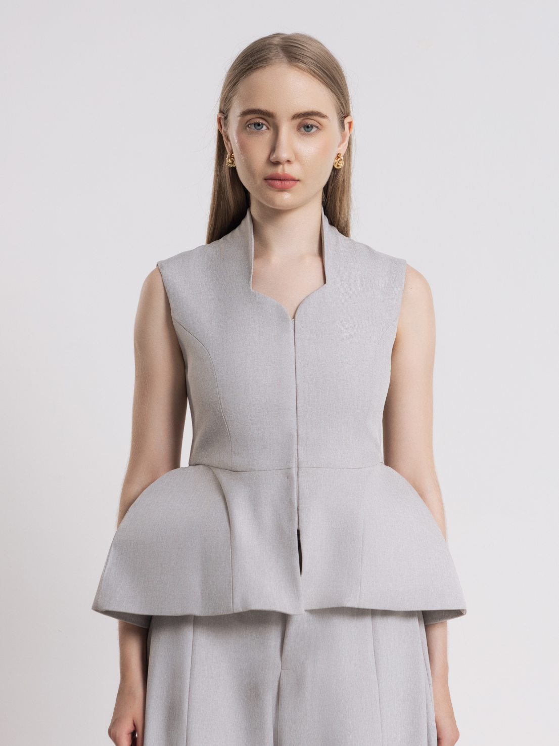 RUELLU Flora Top Wanita Premium Semi Wool - Image 3