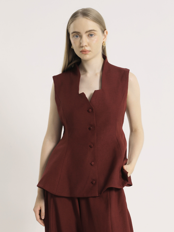 AURELIA TOP Vest Wanita Premium Semi Wool - Image 11
