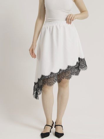 RUELLU LUNELLE Lace Skirt Wanita Premium Semi Wool - Image 7