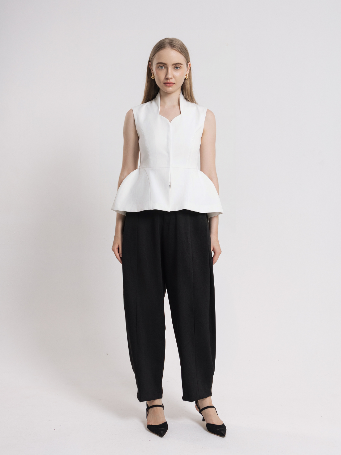 RUELLU Flora Top Wanita Premium Semi Wool - Image 2