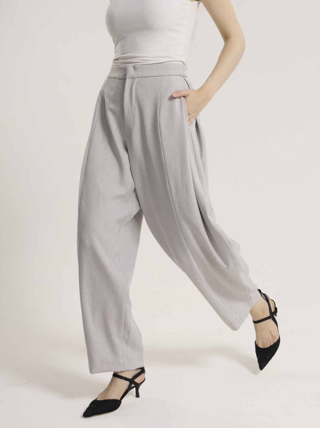 RUELLU KARA PANTS | Celana Wanita High Waist Wide Leg - Image 6
