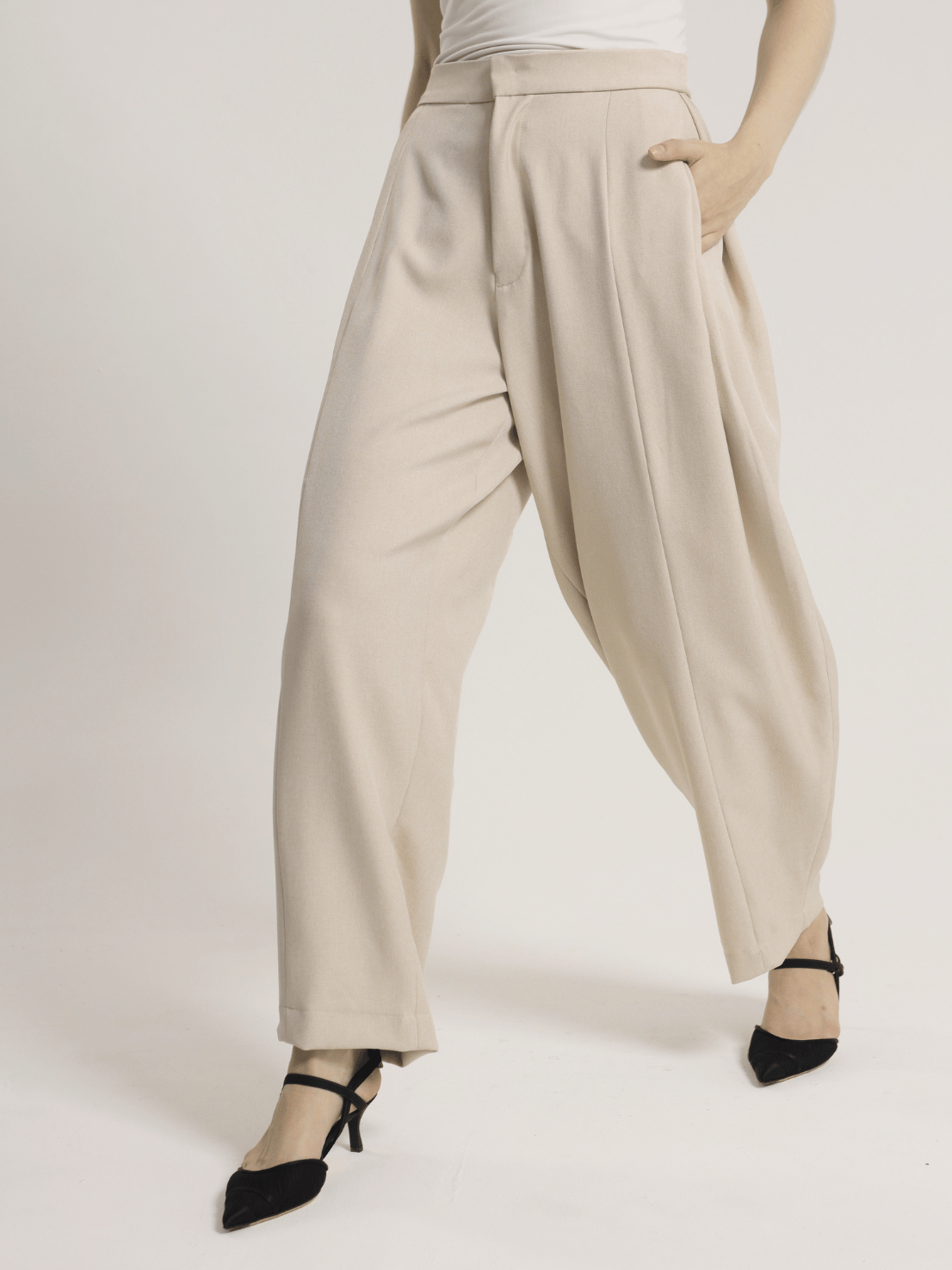 RUELLU KARA PANTS | Celana Wanita High Waist Wide Leg - Image 7