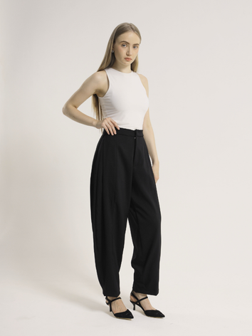 RUELLU KARA PANTS | Celana Wanita High Waist Wide Leg - Image 10