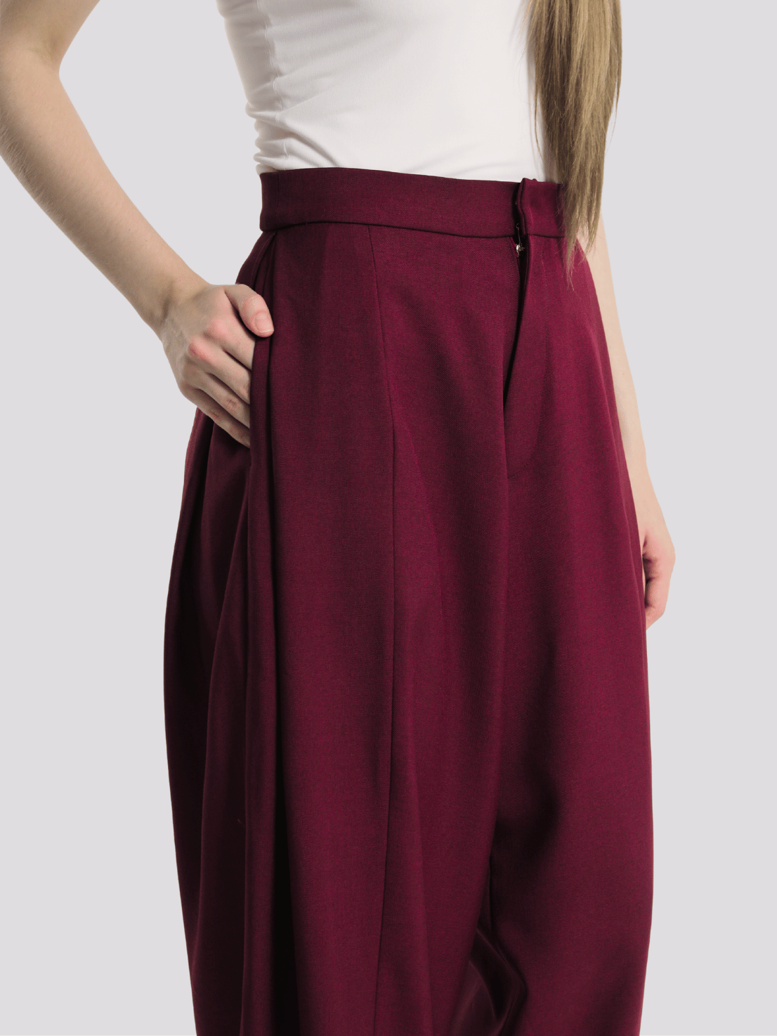 RUELLU KARA PANTS | Celana Wanita High Waist Wide Leg - Image 3