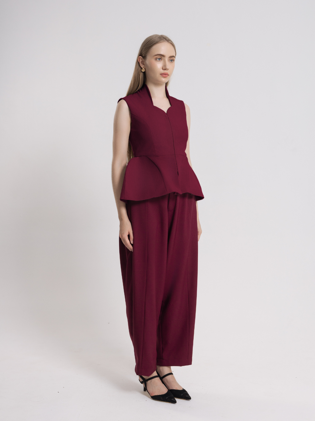 RUELLU Flora Top Wanita Premium Semi Wool - Image 6