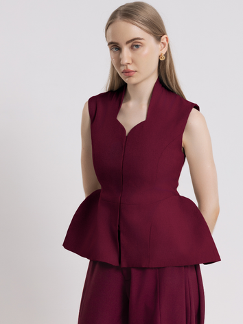 RUELLU Flora Top Wanita Premium Semi Wool - Image 13