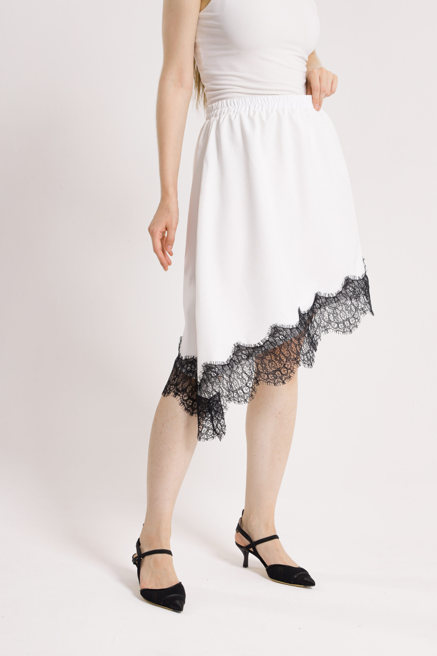 RUELLU LUNELLE Lace Skirt Wanita Premium Semi Wool - Image 3