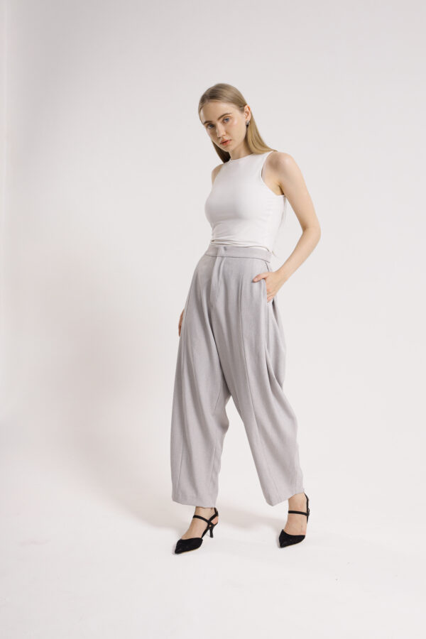 RUELLU KARA PANTS | Celana Wanita High Waist Wide Leg - Image 3