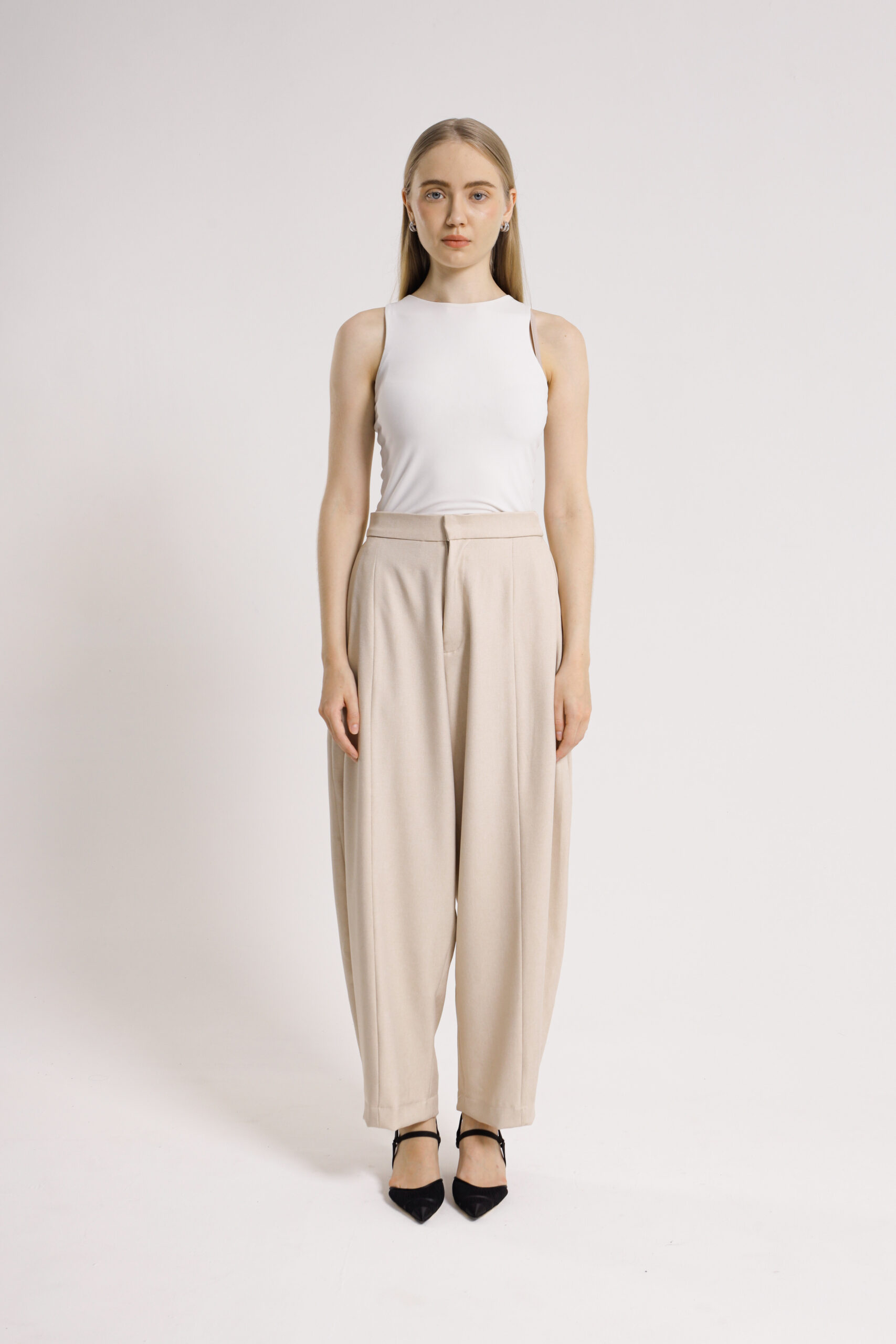 RUELLU KARA PANTS | Celana Wanita High Waist Wide Leg - Image 4