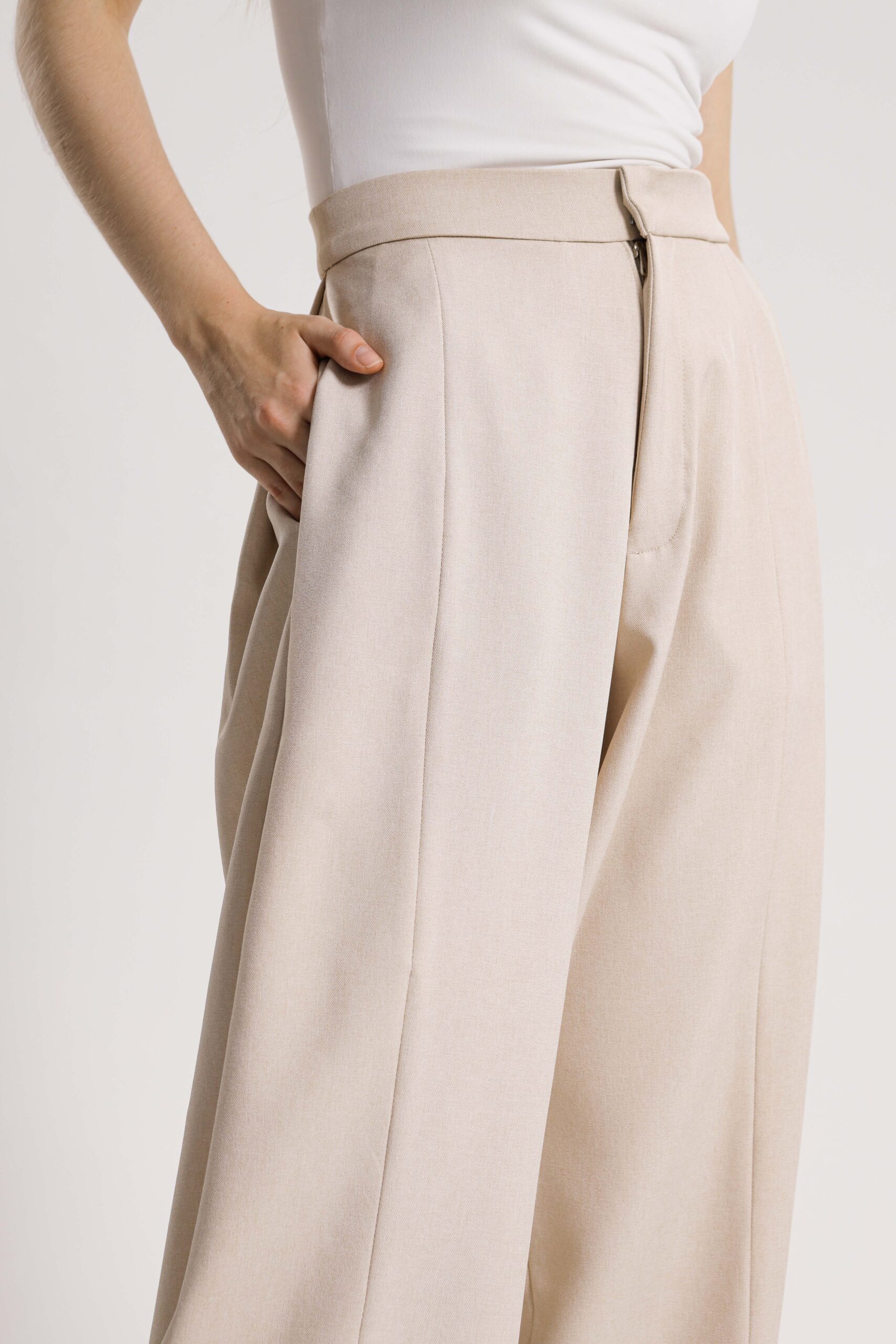RUELLU KARA PANTS | Celana Wanita High Waist Wide Leg - Image 5