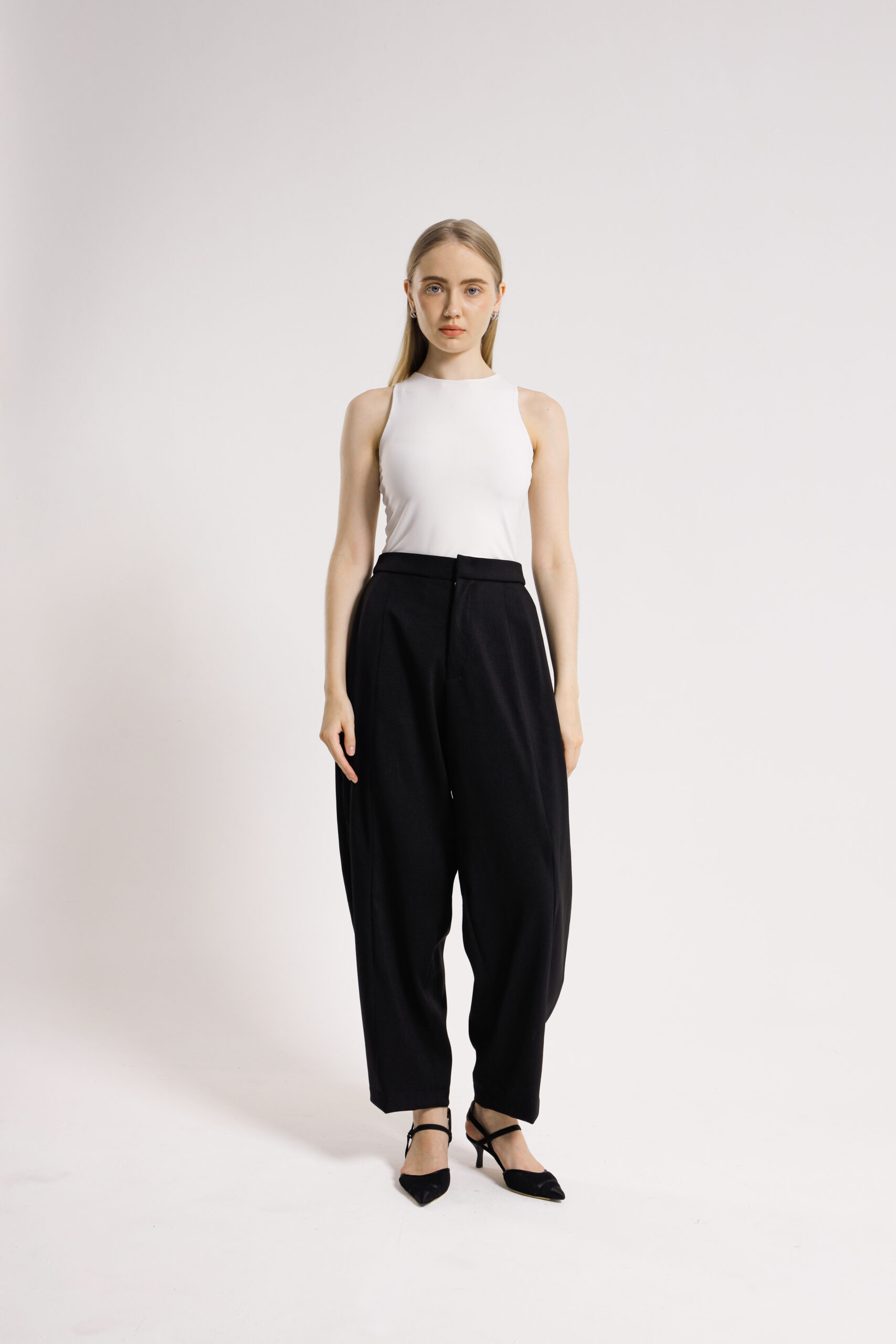 RUELLU KARA PANTS | Celana Wanita High Waist Wide Leg - Image 8